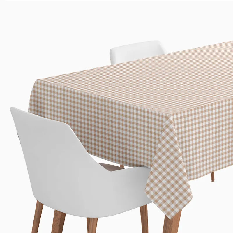 Mantel Papel Plegado Impermeable 1.20 x 1.80 m Vichy Crema
