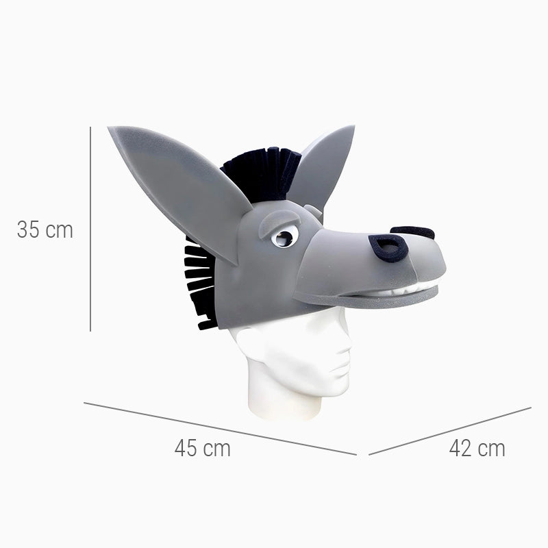 Burro de chapéu de borracha de espuma gigante