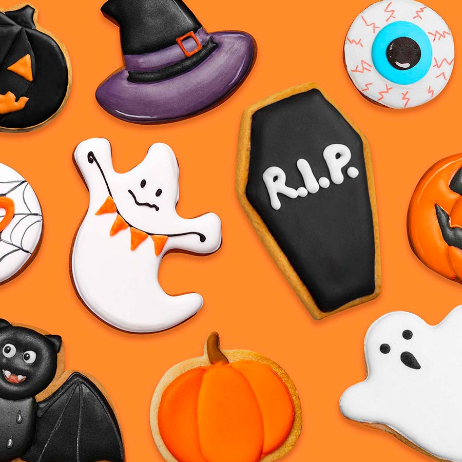 Moldes de Bakers de Halloween Calavera