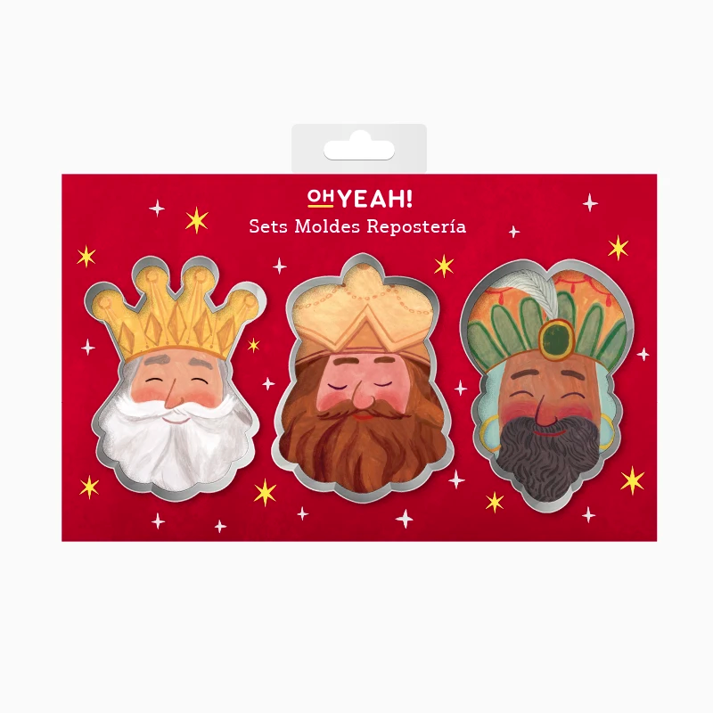 Moldes Galletas Repostería Navidad Reyes Magos