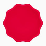 Sotto il cartone semplice Platone Ø33 cm con forma a stella rossa