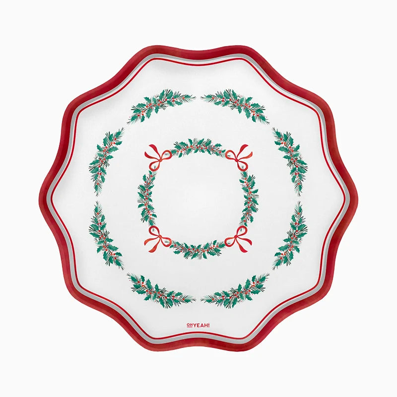 Bandeja Cartón Llano Redonda Ø 33 cm All I Want For Christmas