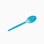 Reusable plastic dessert 12.5 cm blue