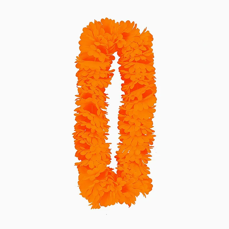 Orangefarbene Hawaiianische Halskette