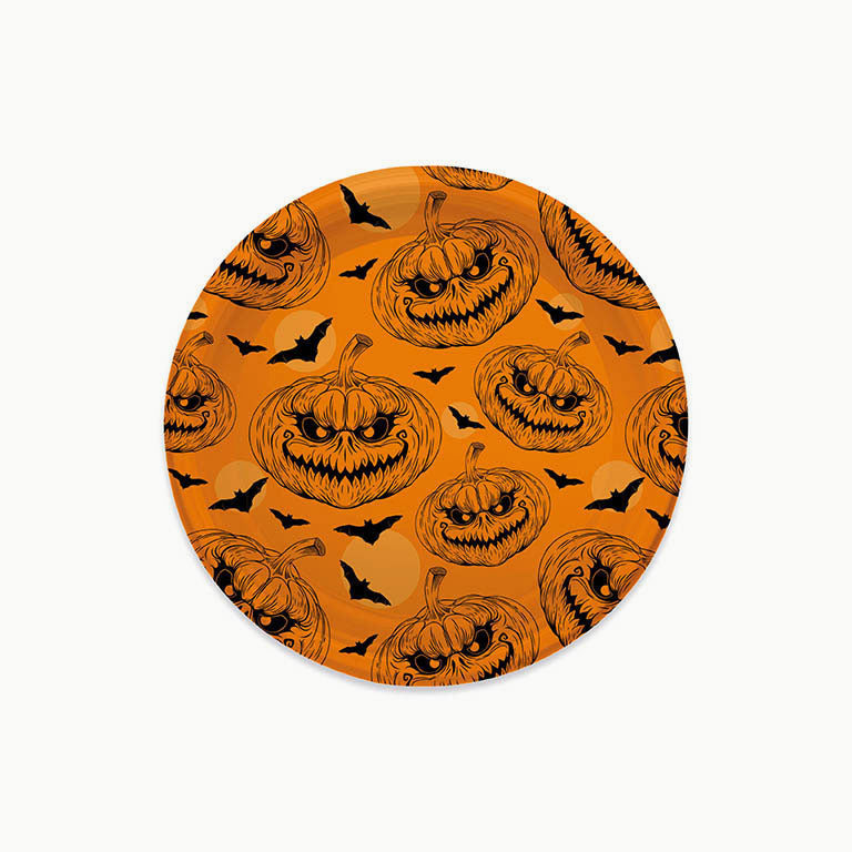 Plastic plastic plate Halloween pumpkin