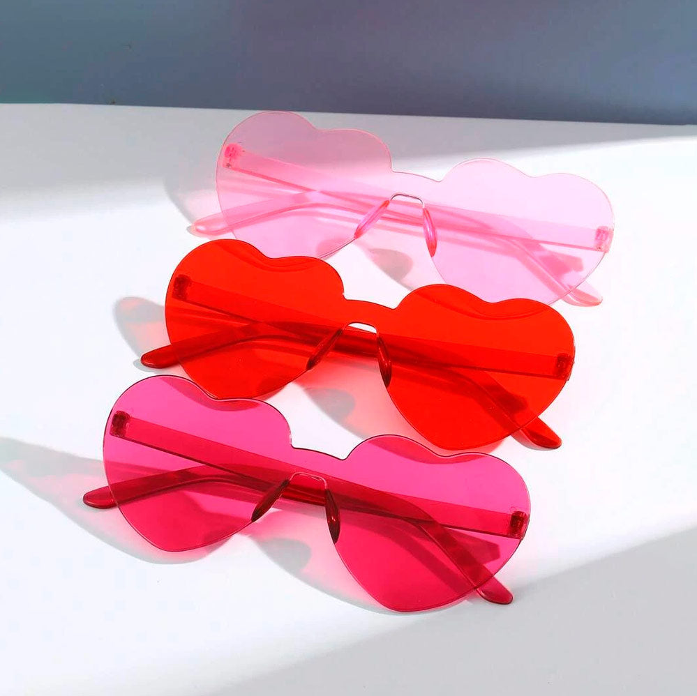 Gafas Corazón Rosa