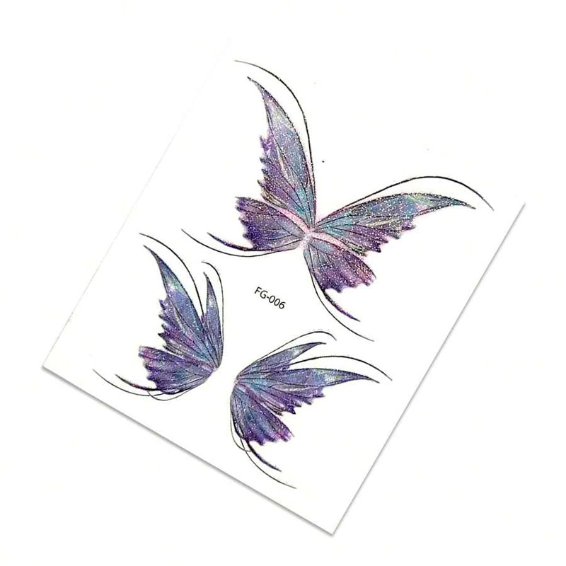 Butterfly facial tattoos