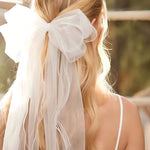 Bride hair bow