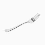 Reusable plastic fork 18.50 cm metallic silver