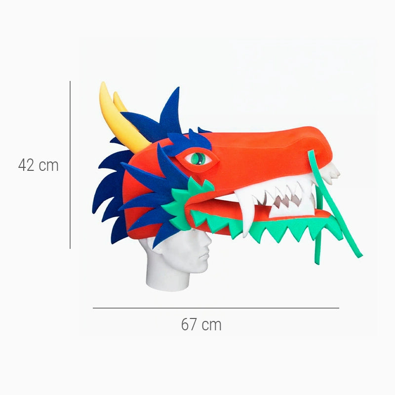 Gorro Goma Espuma Gigante Dragón