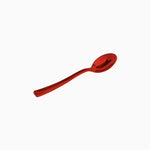 Cucchiaino di plastica riutilizzabile 13 cm rosso metallico