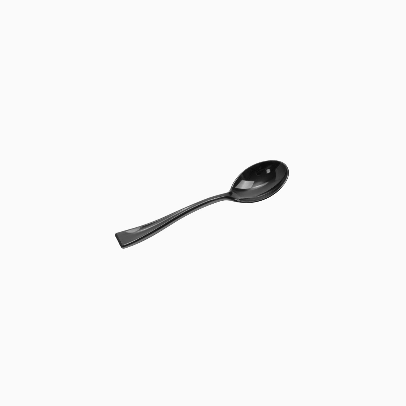 Mini cucchiaio nero riutilizzabile premium