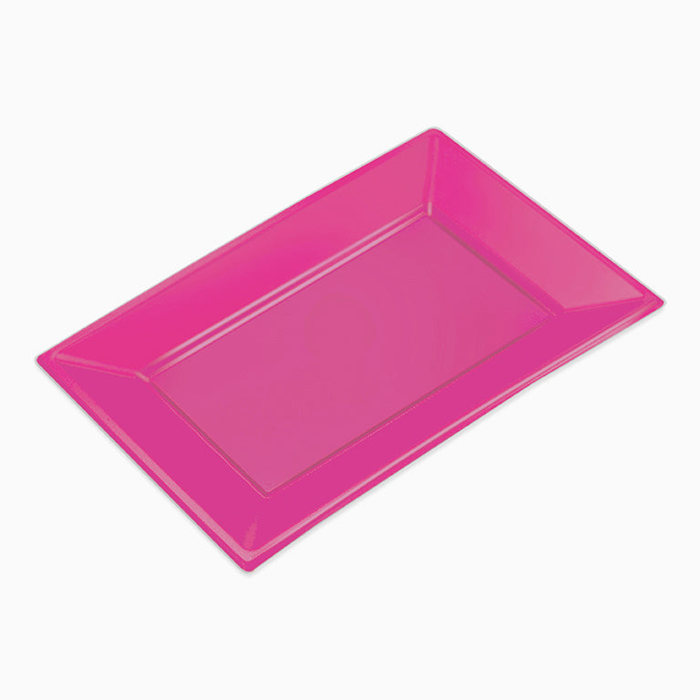 Rectangular tray 33 x 22.5 cm pink