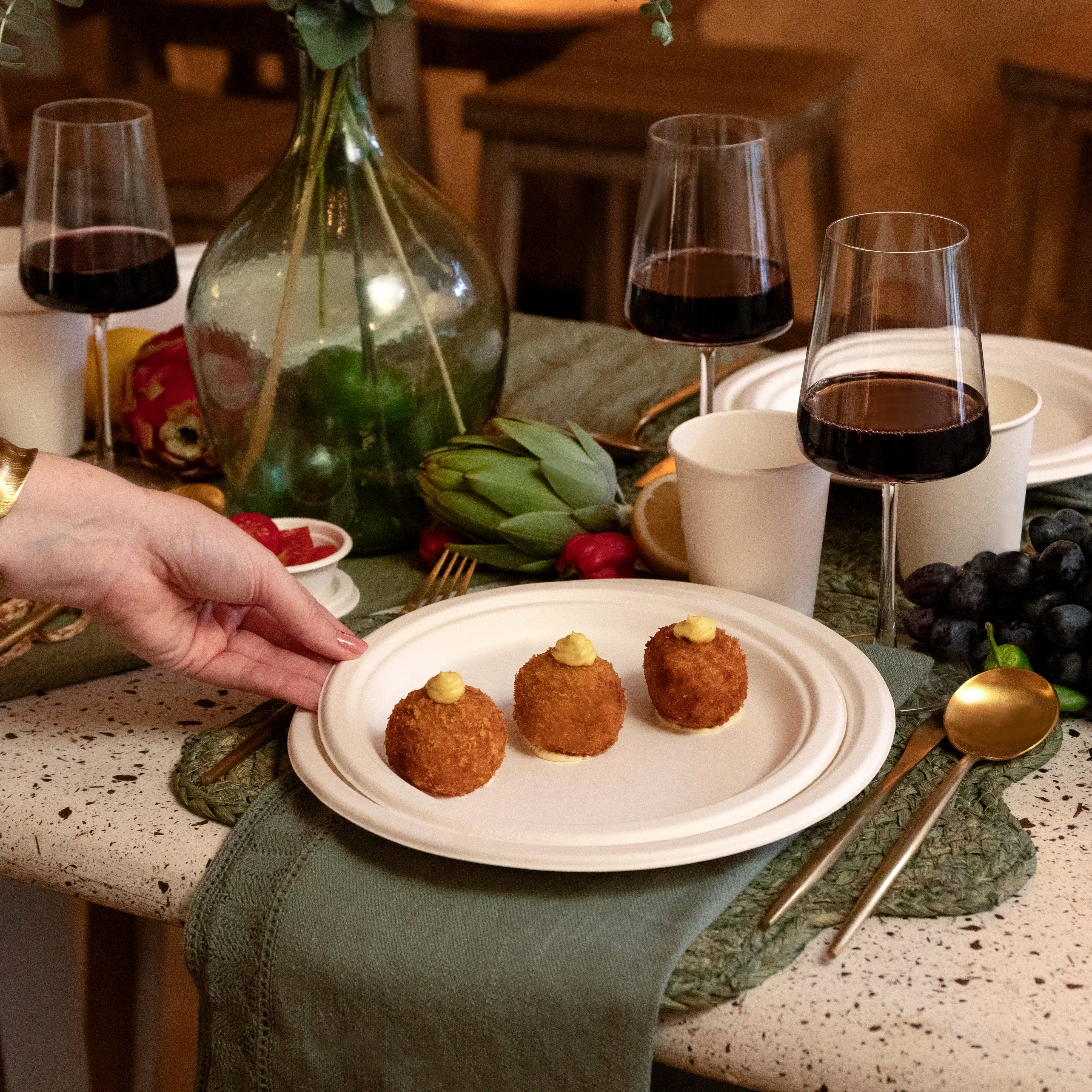 Round -plain plain plain dessert Ø17 cm