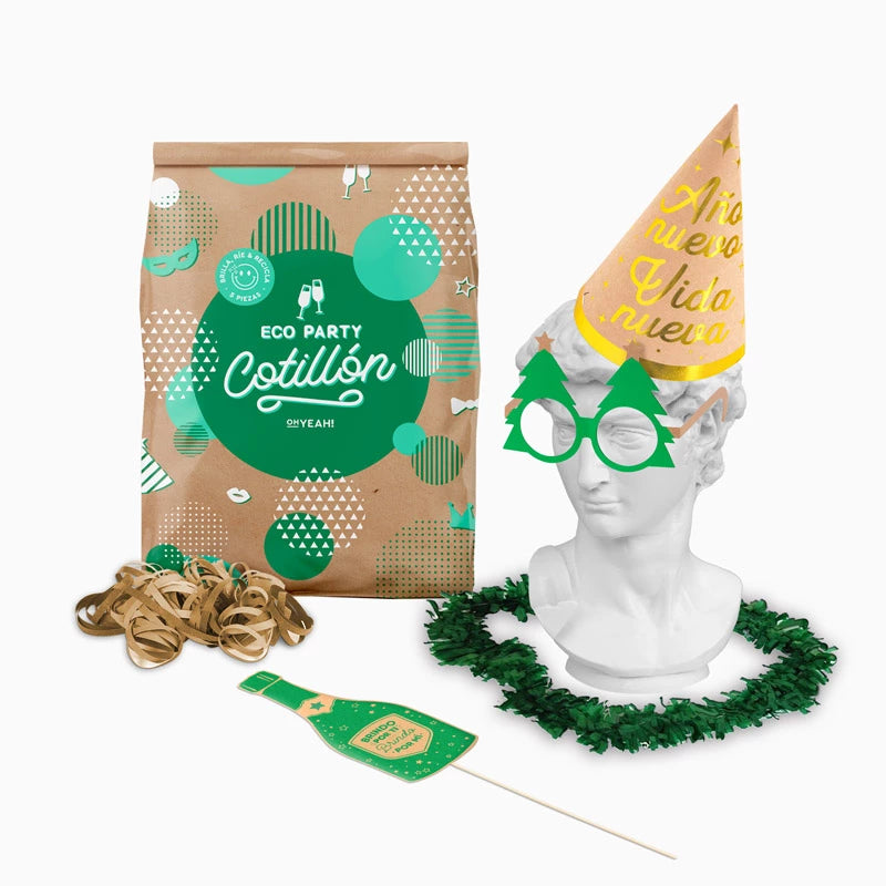 Borsa per feste di Capodanno biodegradabile 5 pezzi (1 unità)