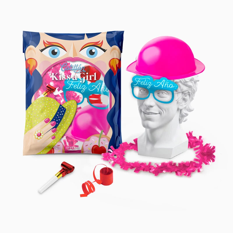 Bolsa de Cotillón Kiss a Girl Nochevieja 5 Piezas (10 uds)