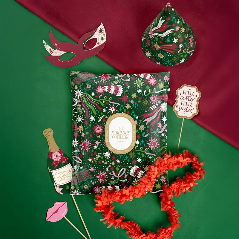 Borsa per feste di Capodanno ecologica 5 pezzi (1 unità)