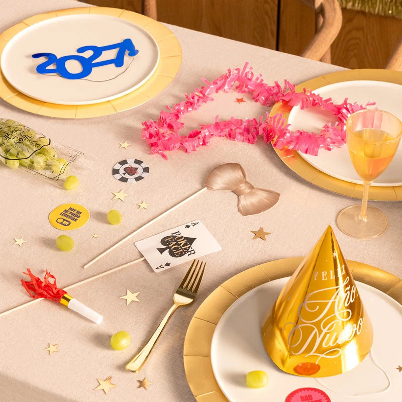 Partytüte 'Poker Face' Silvester 6 Stück (10 Einheiten)