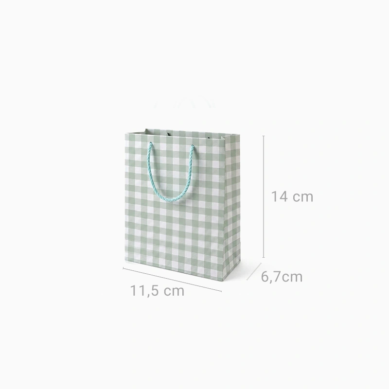 Bolsas Regalo Cartón Minis 11.5 x 6.7 x 14 cm Vichy