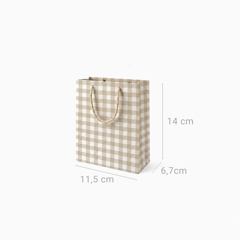 Bolsas Regalo Cartón Minis 11.5 x 6.7 x 14 cm Vichy