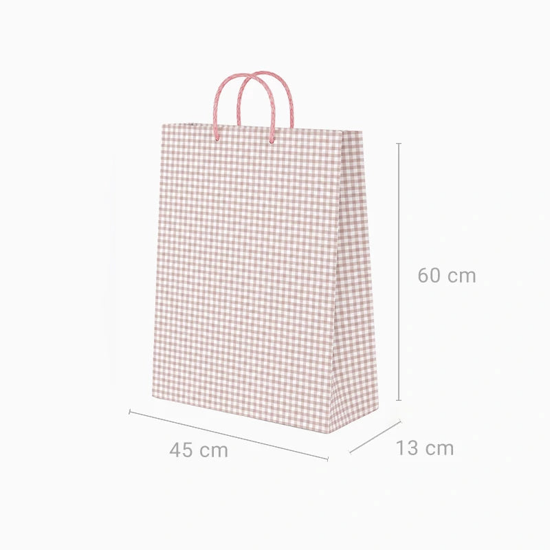 Bolsa Regalo Cartón Extra Grande 45 x 13 x 60 cm Vichy