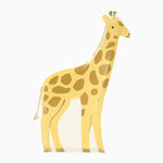 Plaque de carton de girafe