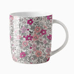 Taza Cerámica 350 cc Floral Rosa
