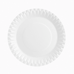 Cartone piatto rotondo Ø23 cm bianco