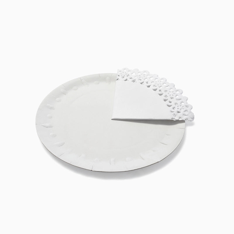 Vassoio rotondo di cartone Ø16 cm con bionda