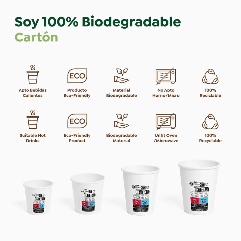 Copo Cartão + PE 200 cc Branco Take Away (25 unidades)