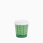 Vaso Cartón Eco Green con Tapa Drink 120 cc