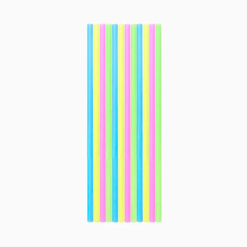 Paille Réutilisable en Plastique PP 20 cm Multicolore (20 unités)