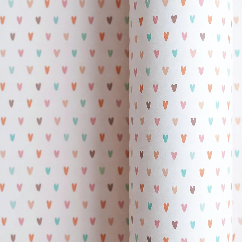 Papel de Regalo 70 cm x 2 m con Corazones