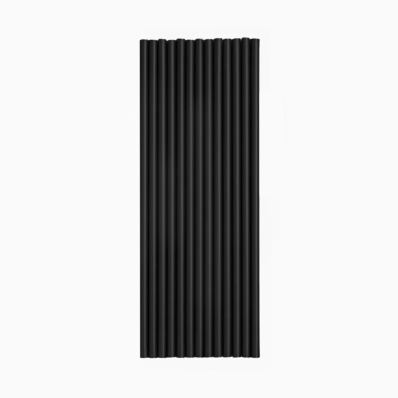 Pajita Plástico PP Reutilizable 20 cm Negro