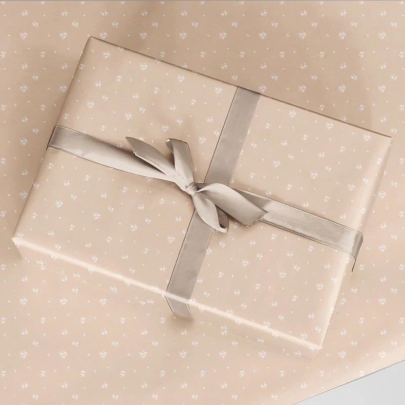 Inspiracion con Papel de Regalo 70 cm x 2 m Crema con Flores