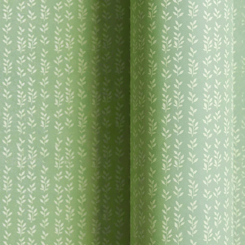 Papel de Regalo 70 cm x 2 m Verde Menta con Hojas