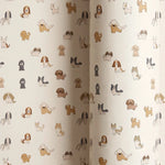 Papel de Regalo 70 cm x 2 m Blanco con Perritos