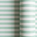 Papel de Regalo 70 cm x 2 m Rayas Verde Menta y Blanco