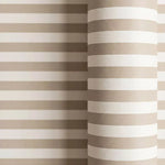 Papel de Regalo 70 cm x 2 m Rayas Beige y Blanco