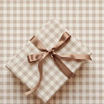 Papel de Regalo 70 cm x 2 m Vichy Beige
