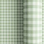 Papel de Regalo 70 cm x 2 m Vichy Verde Menta