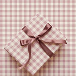 Papel de Regalo 70 cm x 2 m Vichy Rosa Pastel