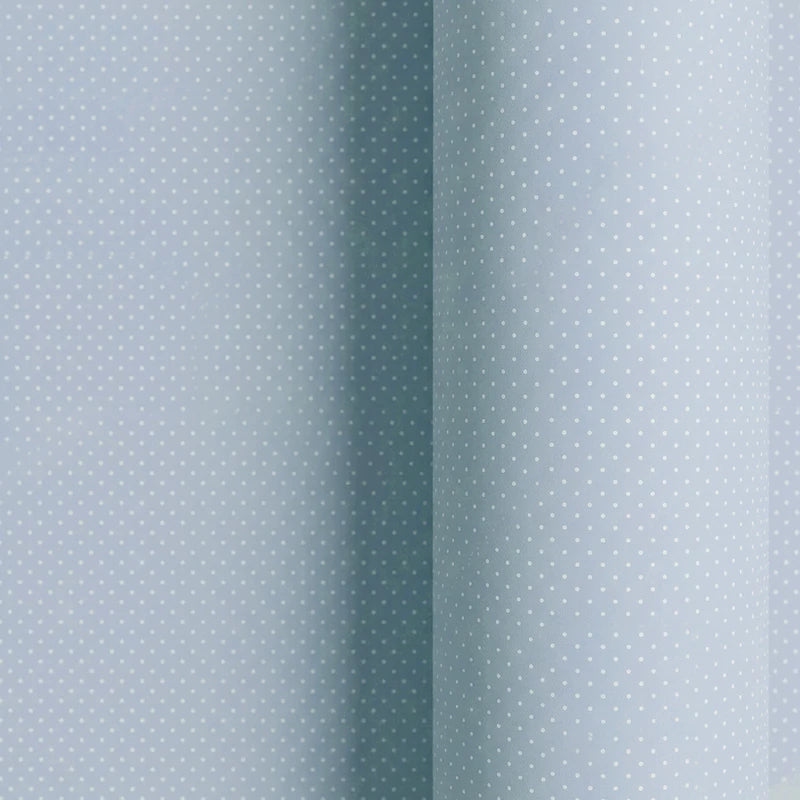 Papel de Regalo 70 cm x 2 m Azul Pastel con Puntos