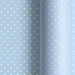 Papel de Regalo 70 cm x 2 m Azul Pastel con Puntos
