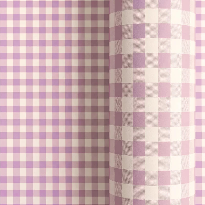 Papel de Regalo 70 cm x 2 m Vichy Lavanda