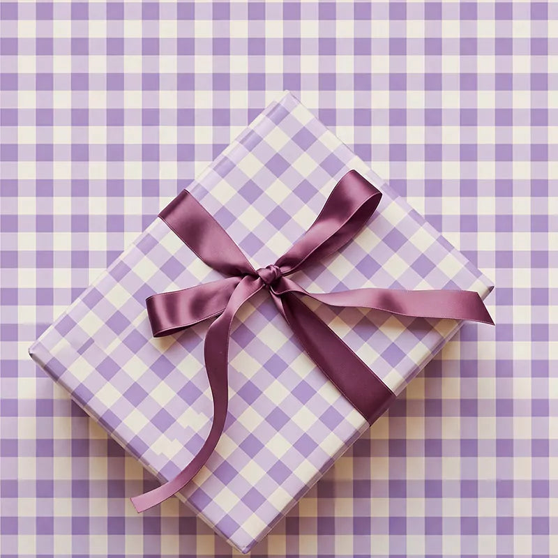 Inspiracion con Papel de Regalo 70 cm x 2 m Vichy Lavanda