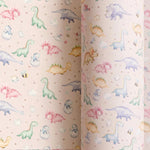 Papel de Regalo 70 cm x 2 m Dino Baby Crema