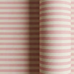 Papel de Regalo 70 cm x 2 m Rayas Rosa Pastel y Beige