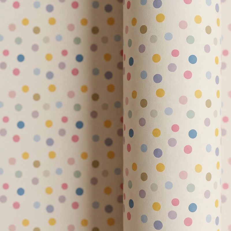 Papel de Regalo 70 cm x 2 m Lunares Multicolores