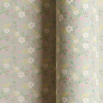 Papel de Regalo 70 cm x 2 m Verde con Flores